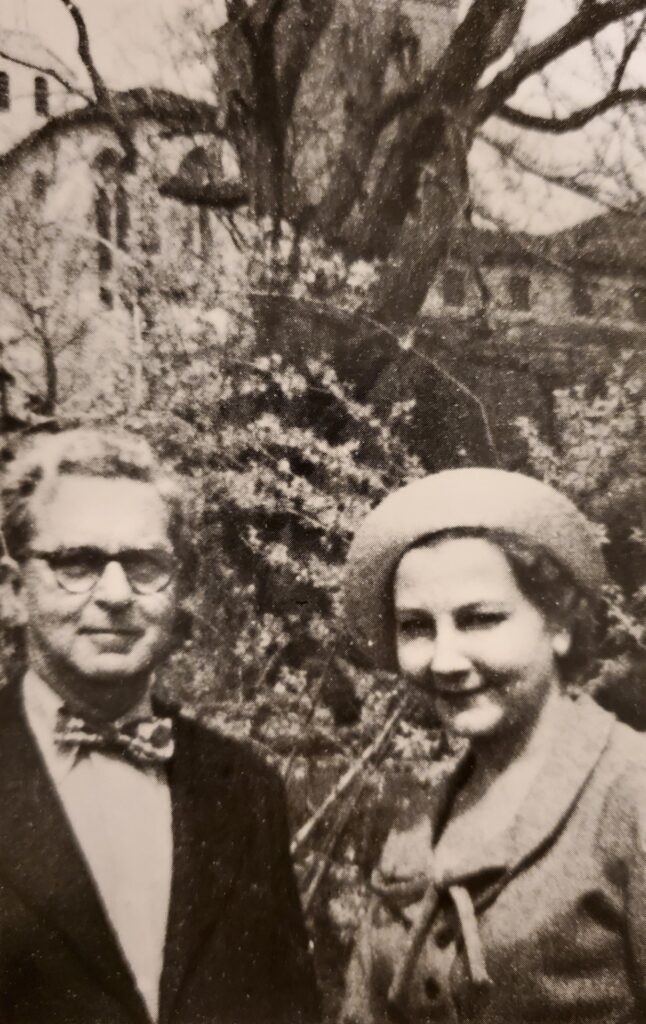 Sally and Edward Van Lier standing side by side.