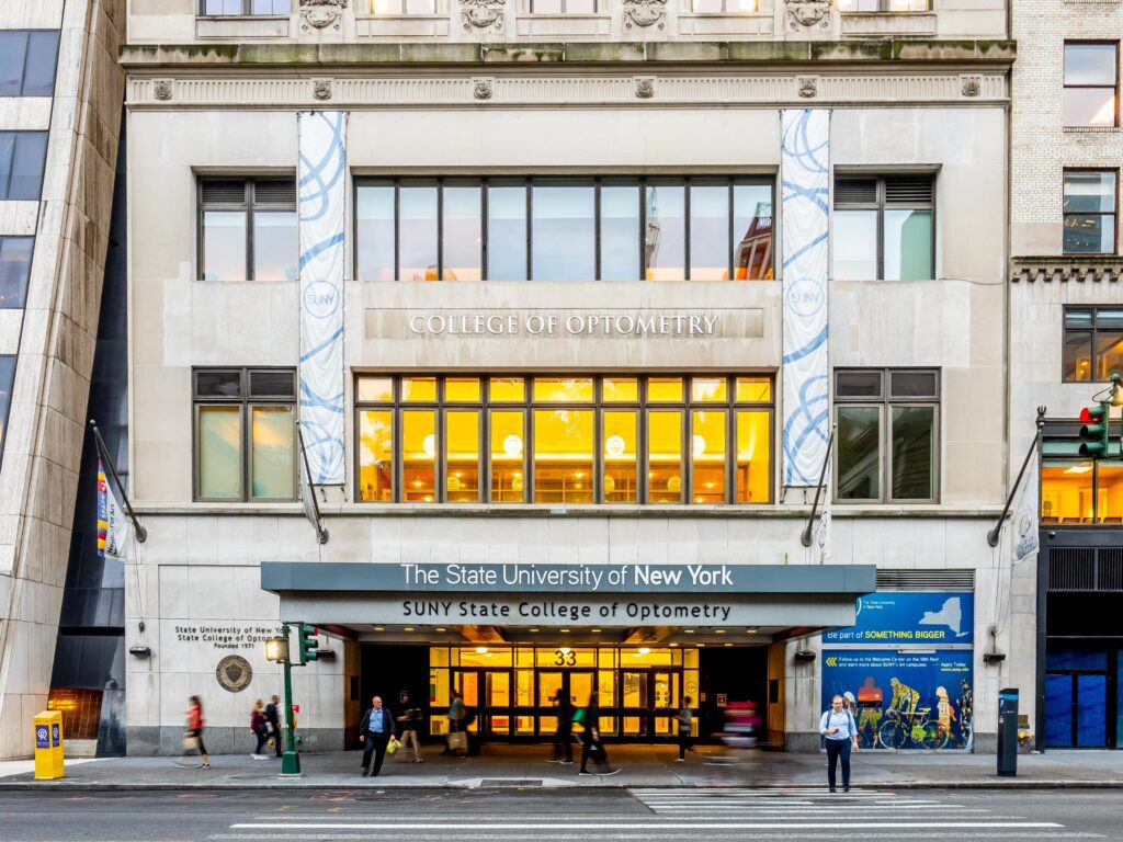 The State University of New York College of Optometry building.