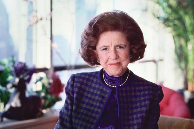 A closeup of LuEsther Mertz.