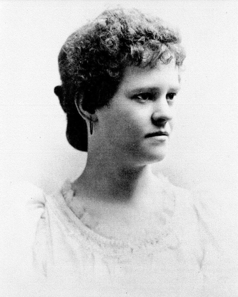 A portrait of a young Frieda Mueller Loehmann.