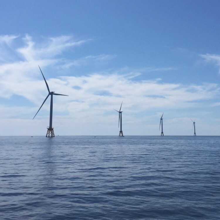 An offshore windfarm