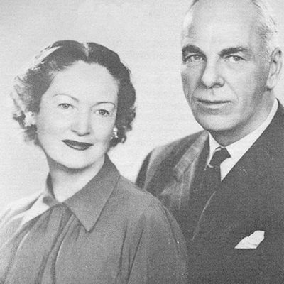 Lila Acheson Wallace (left) and DeWitt Wallace (right) portrait together